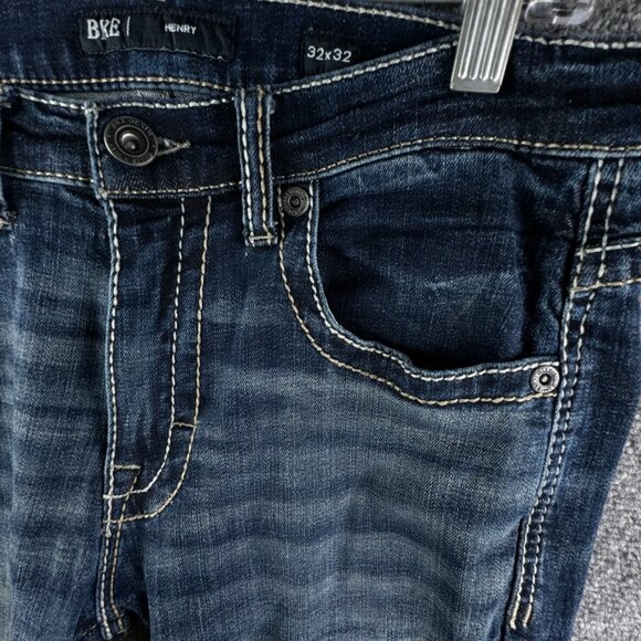 Buckle BKE Henry Straight Jeans Dark Wash Blue Premium Stretch Denim ACTL 30x31 - Picture 9 of 16